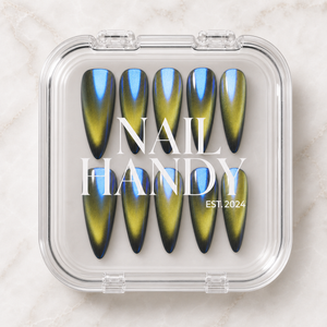 Aurora Citrine Cat Eye Press-On Nails - Aninail