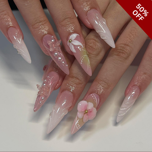 Floral Haze Press-On Nails - Aninail