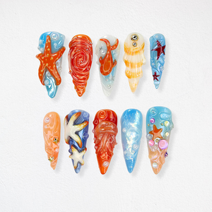 Summer Bliss Vibrant Press-On Nails - Aninail