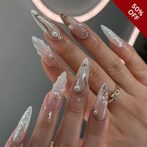 Floral Haze Press-On Nails - Aninail