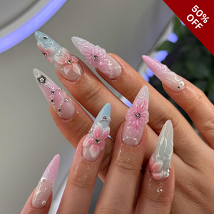 Floral Haze Press-On Nails - Aninail