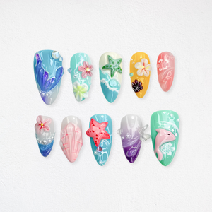 Summer Bliss Vibrant Press-On Nails - Aninail
