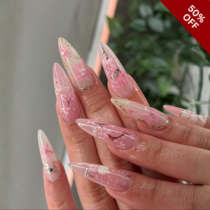 Floral Haze Press-On Nails - Aninail