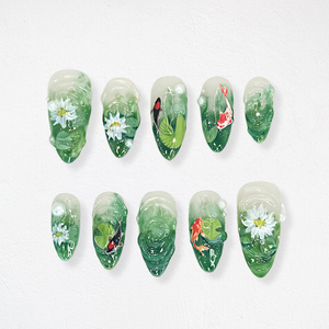 Summer Bliss Vibrant Press-On Nails - Aninail