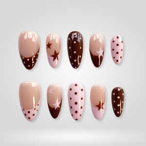 Summer Dot Decorative Polka Press-On Nails - Aninail