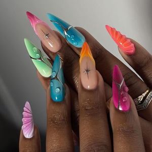 Petal Rush Floral Press-On Nails - Aninail