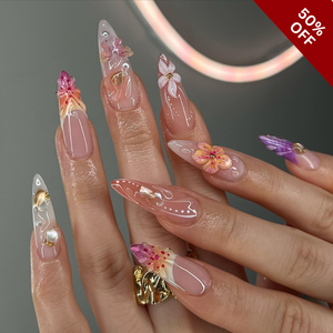 Floral Haze Press-On Nails - Aninail