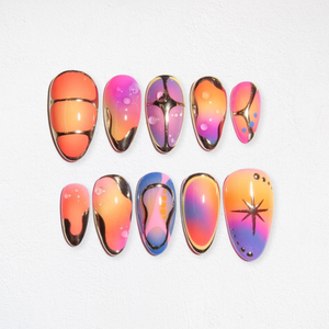 Summer Bliss Vibrant Press-On Nails - Aninail