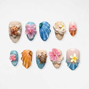 Floral Whisper Soft Petal Press-On Nails - Aninail