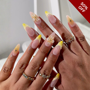 Gentle Blooms 3D Floral Press-On Nails - Aninail