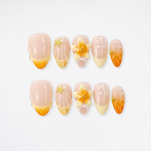 Summer Bliss Vibrant Press-On Nails - Aninail