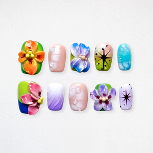 Floral Whisper Soft Petal Press-On Nails - Aninail