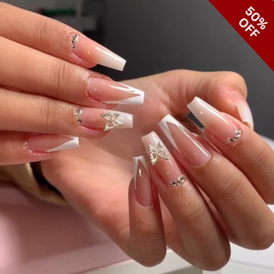 Petal Blossom Floral Press-On Nails - Aninail