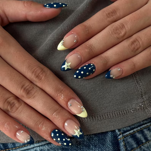 Poka Dot Bow Designs Press-On Nails - Aninail