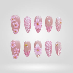 Floral Breeze Summer Press-On Nails - Aninail