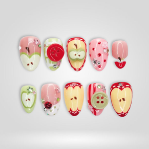 Apple Pop Fruit Press-On Nails - Aninail