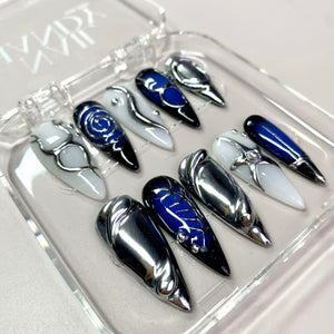 Futuristic Space Press-On Nails - Aninail