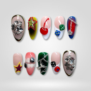 Play Pop 3D Ladybug Press-On Nails - Aninail