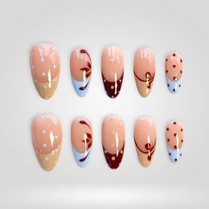 Baby Swirl Pastel Press-On Nails - Aninail