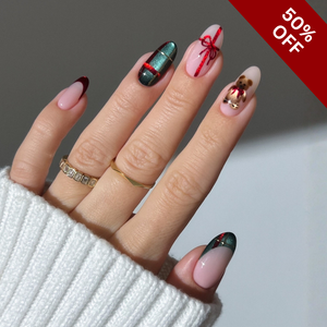 Holiday Whisper Christmas Press-On Nails - Aninail