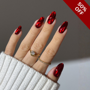 Holiday Whisper Christmas Press-On Nails - Aninail