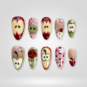 Sweet Apple Fruit Press-On Nails - Aninail