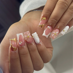 Petal Rush Floral Press-On Nails - Aninail