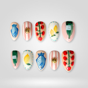 Tomato Charm Market Press-On Nails - Aninail