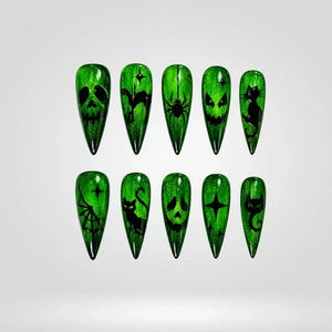 Halloween Cat Eye Collection – Press-On Nails - Aninail