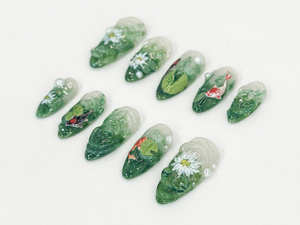 Realistic Koi Fish Press On Nails | OB72L