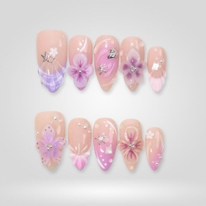 Lilac Drift 3D Pastel Press-On Nails - Aninail