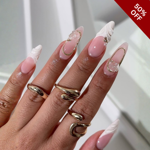 Gentle Blooms 3D Floral Press-On Nails - Aninail
