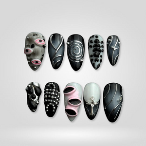 Eternal Darkness Press-On Nails - Aninail