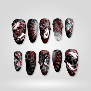 Eternal Darkness Press-On Nails - Aninail