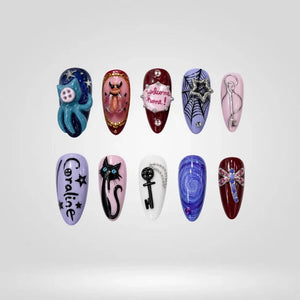 Midnight Oddities 3D Collection– Halloween Press-On Nails - Aninail