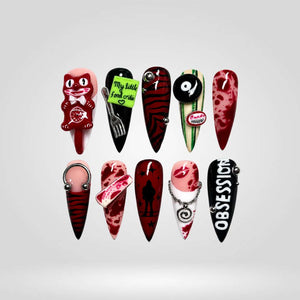 Obsession Horror Press-On Nails - Aninail