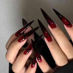 Ghost Party Almond Press-On Nails - Aninail