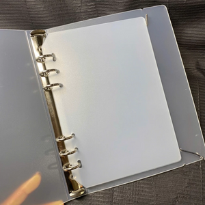Transparent Nail Art Binder | Press On Nails Storage Book | Clear Ring Binder Album | Professional Nail Display Organizer OC189L