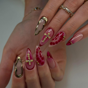 Petal Rush Floral Press-On Nails - Aninail