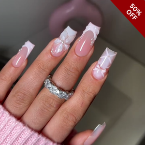 Soft Spring Floral Press-On Nails - Aninail