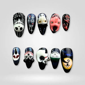 Midnight Oddities 3D Collection– Halloween Press-On Nails - Aninail