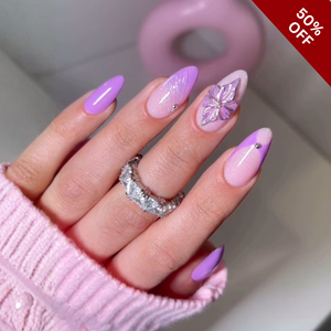 Soft Spring Floral Press-On Nails - Aninail