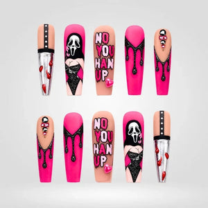 Flirty Sweethearts Collection - Halloween Press-On Nails - Aninail
