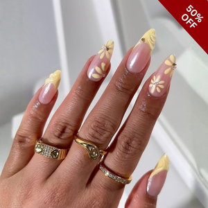 Gentle Blooms 3D Floral Press-On Nails - Aninail
