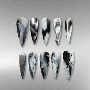 Metallic Vibe Chrome Press-On Nails - Aninail