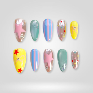 Star Pop Press-On Nails - Aninail