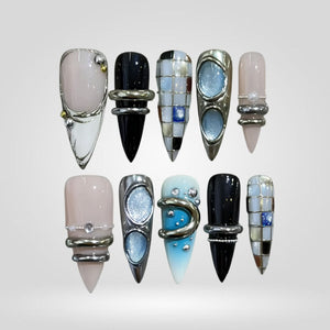 Enchanted Luster Shimmer Press-On Nails - Aninail