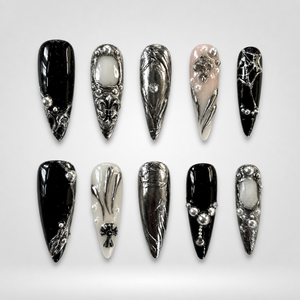 Chrome Relic Press-On Nails - Aninail