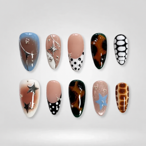 Rose Mirror Chrome Press-On Nails - Aninail