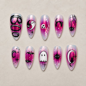 Chrome Boo Press-On Nails - Aninail